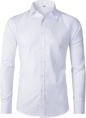 Beninos Men's Dress Shirts Fitted Poplin Solid in Saudi Arabia