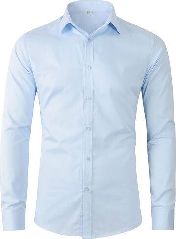 Beninos Men's Dress Shirts Fitted Poplin Solid in Saudi Arabia