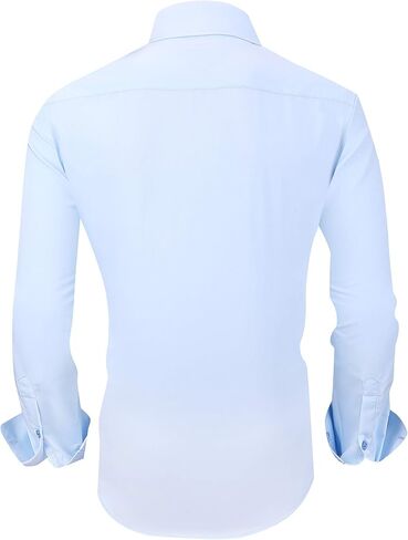 Alex Vando Mens Dress Shirts Wrinkle Free Regular Fit Stretch Bamboo Button Down Shirt in Saudi Arabia