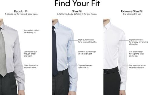 Calvin Klein Men's Dress Shirt Slim Fit Non Iron Stretch Solid in Saudi Arabia