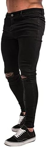 GINGTTO Men's Ripped Jeans Slim Fit Skinny Stretch Jeans Pants in Saudi Arabia