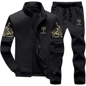 Lavnis Men's 2 Pieces Tracksuits Running Jogging Sports Suits Athletic Long Sleeve Sweatsuit