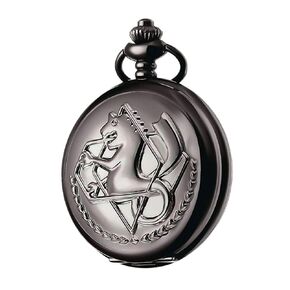 Fullmetal Alchemist Pocket Watch with Chain Box for Cosplay Accessories Anime Merch
