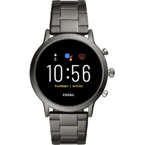 Fossil Gen 5 Carlyle Stainless Steel Touchscreen Smartwatch with Speaker, Heart Rate, GPS, Contactless Payments, and Smartphone Notifications