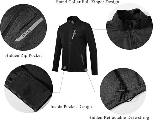 MoFiz Mens Tracksuit Jogging Sports Sweatsuit Comfortable Outfits Casual Athletic Pants Full zip Jacket 2 Piece in Kuwait