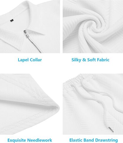 URRU Men's Polo Shirt and Shorts Set Summer Outfits Fashion Casual Short Sleeve Polo Suit for Men 2 Piece Shorts Tracksuit in Saudi Arabia