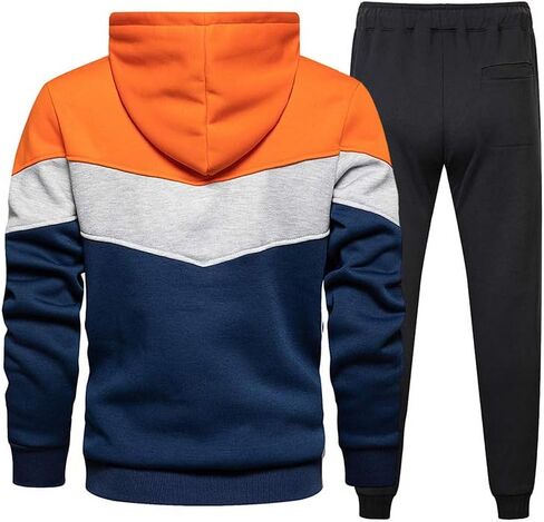 Tebreux Men's Jogging Tracksuit 2 Piece Athletic Outfit Hoodie Sports Sweatsuit Pullover Suit Sets in Saudi Arabia