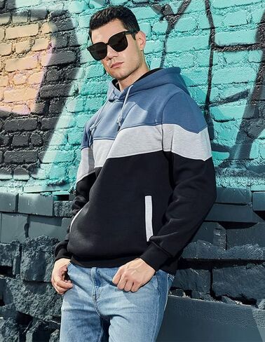 Tebreux Men's Jogging Tracksuit 2 Piece Athletic Outfit Hoodie Sports Sweatsuit Pullover Suit Sets in Saudi Arabia
