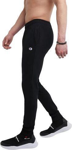 Champion Men's Everyday Cotton Joggers, 31" Inseam, Cotton Knit Jog Pants Left Hip "C" Logo, Tapered Jersey Jogger Pants in Saudi Arabia