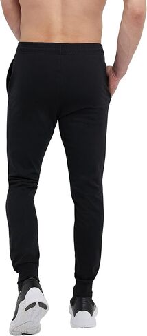 Champion Men's Everyday Cotton Joggers, 31" Inseam, Cotton Knit Jog Pants Left Hip "C" Logo, Tapered Jersey Jogger Pants in Saudi Arabia