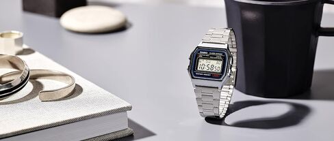 Casio Men's A158WA-1DF Stainless Steel Digital Watch in Saudi Arabia
