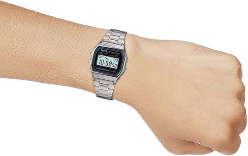 Casio Men's A158WA-1DF Stainless Steel Digital Watch in Saudi Arabia