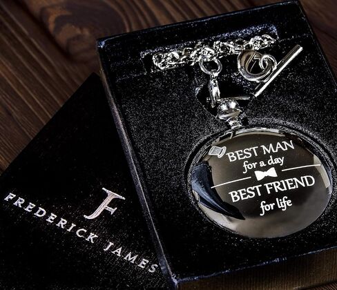 Best Man Gifts for Wedding I Best Man Proposal Gift -"Best Man for a Day" Pocket Watch I Best Man Gift I Will You Be My Best Man Gifts in Saudi Arabia