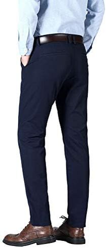 Plaid&Plain Men’s Slim Fit Dress Pants Stretch Dress Pants in Saudi Arabia