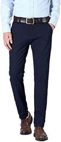 Plaid&Plain Men’s Slim Fit Dress Pants Stretch Dress Pants in Saudi Arabia