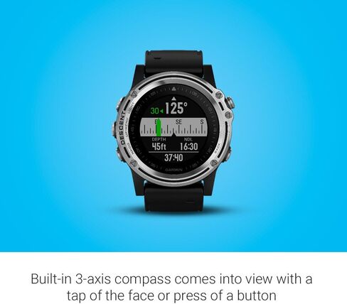 Garmin Descent Mk1, Watch-Sized Dive Computer with Surface GPS, Includes Fitness Features, Gray Sapphire with Black Band in Saudi Arabia