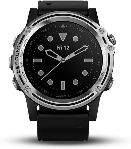 Garmin Descent Mk1, Watch-Sized Dive Computer with Surface GPS, Includes Fitness Features, Gray Sapphire with Black Band in Saudi Arabia
