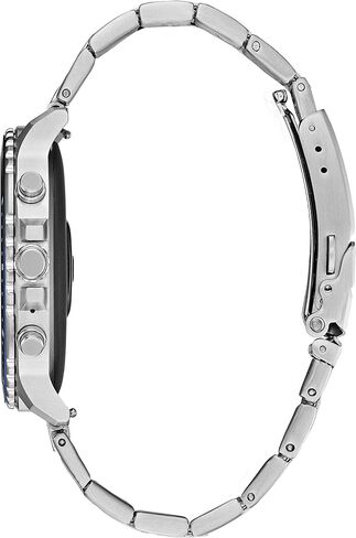 Citizen CZ Smart Grey Plated Silicone Strap Stainless Steel Smartwatch Touchscreen, Heartrate, GPS, Speaker, Bluetooth, Notifications, iPhone and Android Compatible, Powered by Google Wear OS in Kuwait