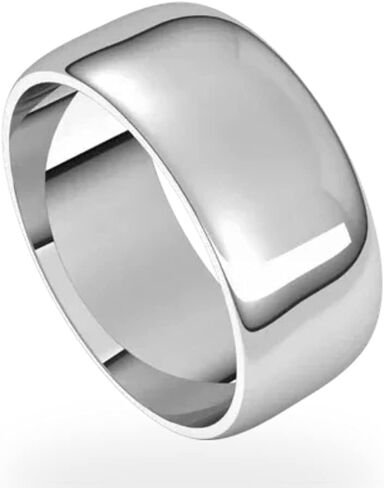 Classic 8mm SOLID GOLD Wedding Band Rings, Comfort Fit in 10K and 14K Yellow Gold, White Gold or Rose Gold in Kuwait