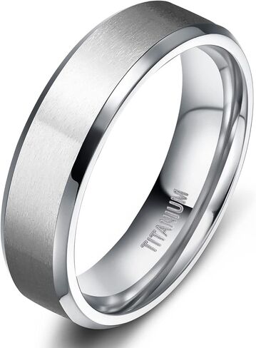 TIGRADE Titanium Rings 4MM 6MM 8MM 10MM Wedding Band in Comfort Fit Matte for Men Women Size 3-15 in Saudi Arabia