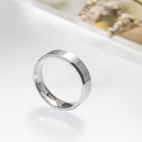 TIGRADE Titanium Rings 4MM 6MM 8MM 10MM Wedding Band in Comfort Fit Matte for Men Women Size 3-15 in Saudi Arabia