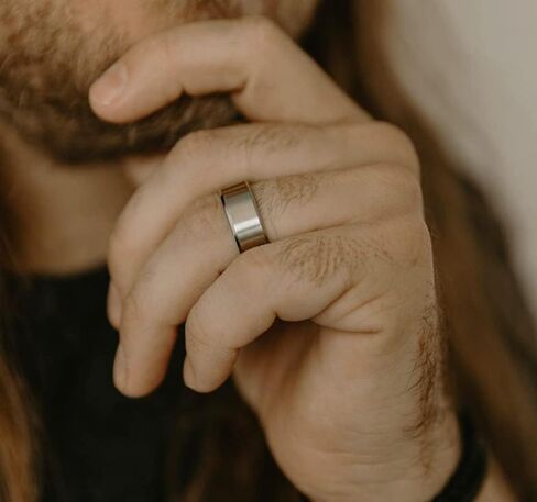TIGRADE Titanium Rings 4MM 6MM 8MM 10MM Wedding Band in Comfort Fit Matte for Men Women Size 3-15 in Saudi Arabia