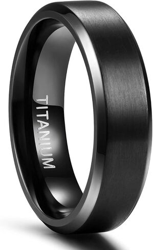 TIGRADE Titanium Rings 4MM 6MM 8MM 10MM Wedding Band in Comfort Fit Matte for Men Women Size 3-15 in Saudi Arabia