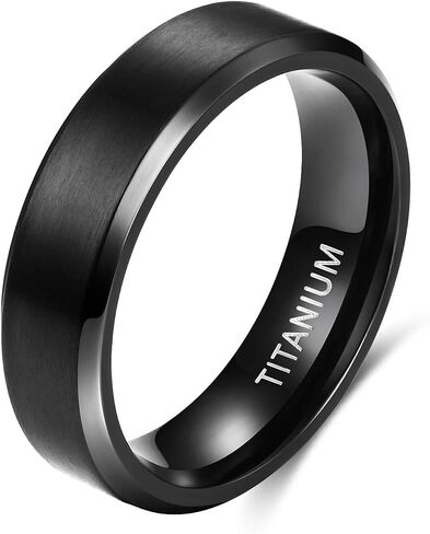 TIGRADE Titanium Rings 4MM 6MM 8MM 10MM Wedding Band in Comfort Fit Matte for Men Women Size 3-15 in Saudi Arabia