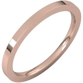 Flat Wedding Band Comfort Fit Heavy Solid 925 Sterling Silver Real 10k 14k 18k Yellow Rose White Gold OR Platinum Ring Classic Plain in Saudi Arabia
