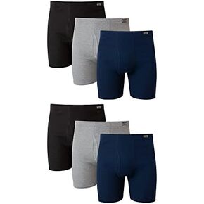 Hanes Men's Underwear Boxer Briefs Pack, Cotton ComfortSoft Boxer Brief for Men, Moisture-Wicking Breathable, Multipack in Saudi Arabia