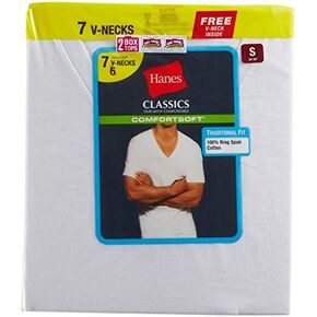 Hanes Ultimate Men's 6-Pack Best V-Neck T-Shirt in Saudi Arabia