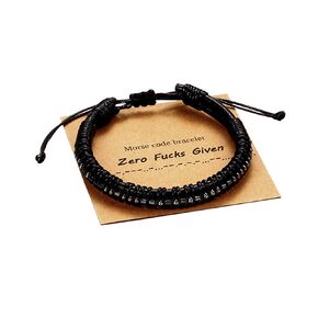 Morse Code Bracelets Gifts for Men, Gunmetal Beads on Leather Bracelets for Mens Gifts Inspirational Gifts for Mens Jewelry Unique Fathers Day Birthday Christmas Gifts for Best Friend Boyfriend Dad