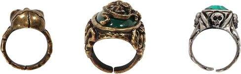 Disney Pirates of the Caribbean Jack Sparrow Costume Ring Set for Adults and Teens in Saudi Arabia