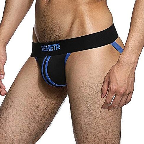 BSHETR Men's Jockstraps Athletic Supporters 4-Pack Cotton Work Out Underwear in Kuwait