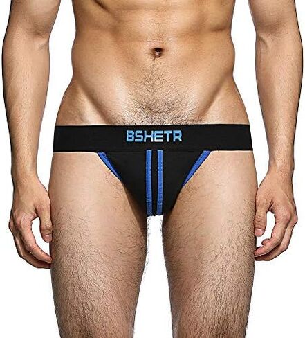 BSHETR Men's Jockstraps Athletic Supporters 4-Pack Cotton Work Out Underwear in Kuwait