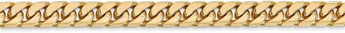 14k Yellow Gold 5mm Solid Miami Cuban Curb Chain Necklace - with Secure Lobster Lock Clasp in Saudi Arabia