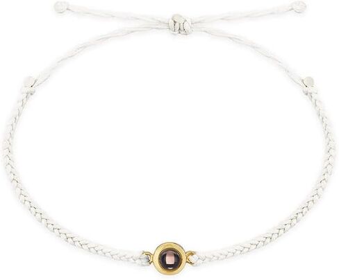 ZLHZW Custom Photo Bracelets for Women Men Personalized Projection Picture Circle Charm Gifts for Couples Customized Halloween Birthday Anniversary Memorial Gifts for Him Her Adjustable String Knot in Saudi Arabia