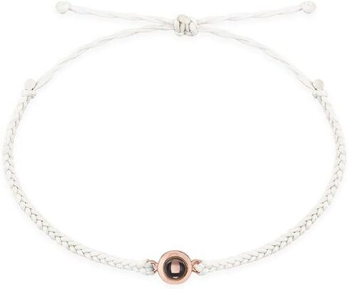 ZLHZW Custom Photo Bracelets for Women Men Personalized Projection Picture Circle Charm Gifts for Couples Customized Halloween Birthday Anniversary Memorial Gifts for Him Her Adjustable String Knot in Saudi Arabia