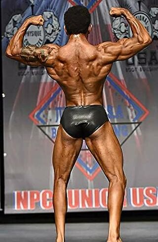 Men's Classic Physique Posing Trunks, Shiny Fabric, IFBB and NPC in Kuwait