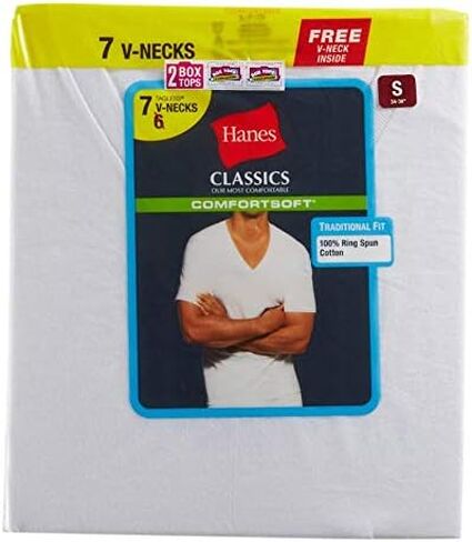 Hanes Ultimate Men's 6-Pack Best V-Neck T-Shirt in Saudi Arabia
