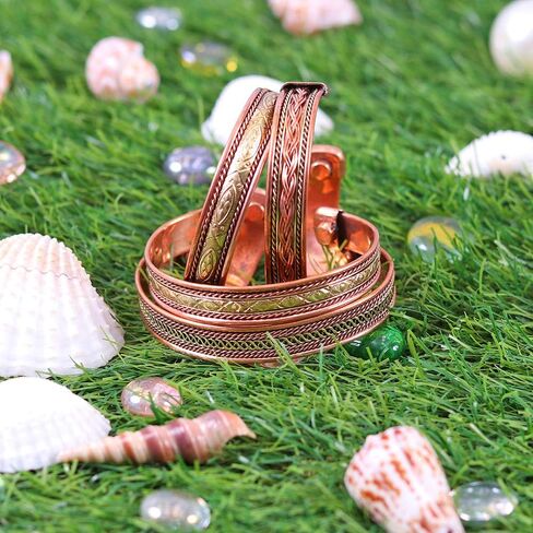 أساور النحاس التبتية المغناطيسي الهند نمط المرأة الرجال مجوهرات اليوغا الروحية in Kuwait