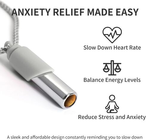 AlwaysClean Mindful Breathing Necklace, Meditation Stress Relief Necklace for Anxiety, Anxiety Blowing Whistle Necklace for Stress Relief in Saudi Arabia