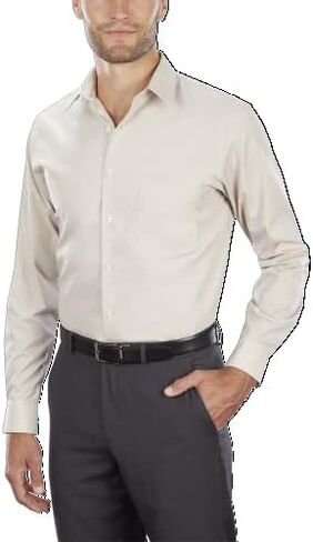 Van Heusen Men's Tall Fit Dress Shirts Poplin in Kuwait
