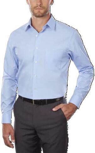 Van Heusen Men's Tall Fit Dress Shirts Poplin in Kuwait