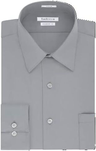 Van Heusen Men's Tall Fit Dress Shirts Poplin in Kuwait