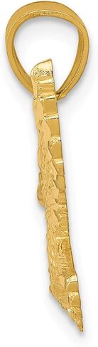 14k Diamond-cut Eagle Pendant, 14k Yellow Gold in Saudi Arabia