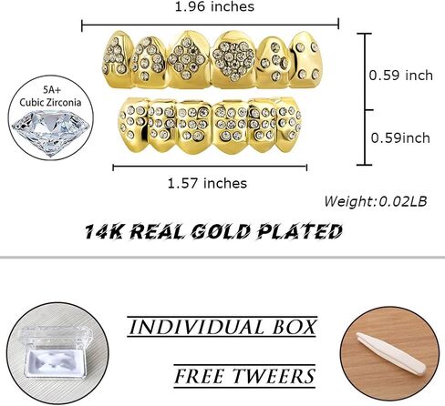 TOPGRILLZ 18K مطلية بالذهب شوايات الأسنان للرجال والنساء مثلج خارج الهيب هوب بوكر الماس العلوي والسفلي مشاوي الوجه للأسنان مغني الراب زي تأثيري in Kuwait