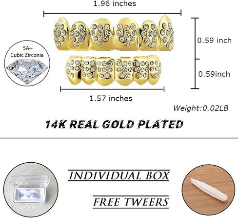 TOPGRILLZ 18K مطلية بالذهب شوايات الأسنان للرجال والنساء مثلج خارج الهيب هوب بوكر الماس العلوي والسفلي مشاوي الوجه للأسنان مغني الراب زي تأثيري in Kuwait