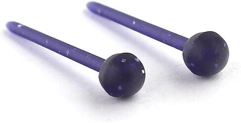 Ruifan Ball Flat Flexible Bioplast PVC Plastic Blank Ear Nose Pin Bone Stud Nickel Free Earrings Piercing Retainers 20G in Saudi Arabia