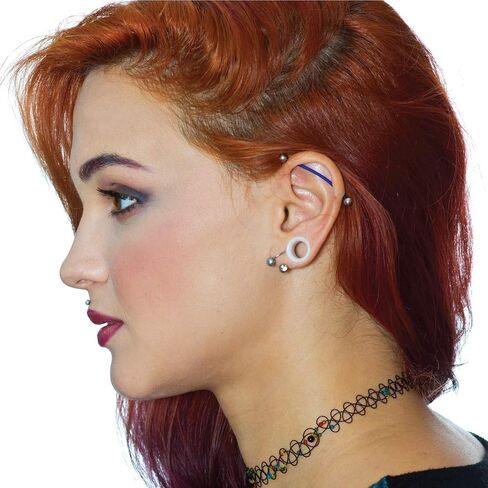 BodyJ4You 50PC Gauges Kit Ear Stretching Aftercare Jojoba Oil Wax | Flexible Tunnel Plugs Expander Tapers | 14G-12mm | Multicolor Silicone Acrylic Plastic | Natural Recovery Solution in Saudi Arabia